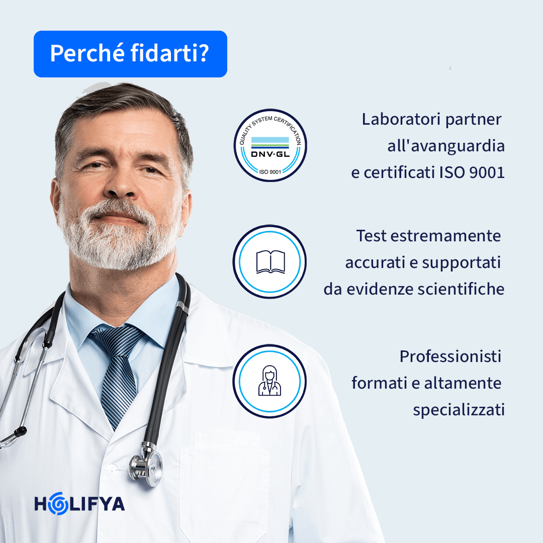 test del dna benefici infografica